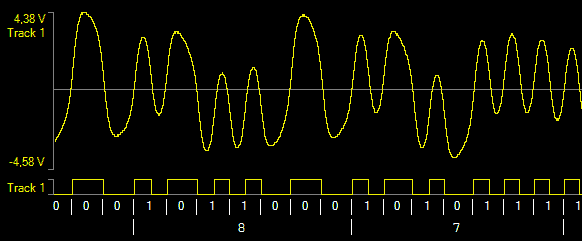 Oszi Waveform Analyzer - Magnetic Stripe Track Decoder