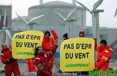 Greenpeace Aktion in Penly